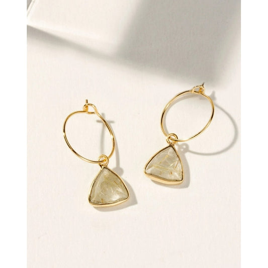 Bermuda Triangle Mini Hoop Earrings