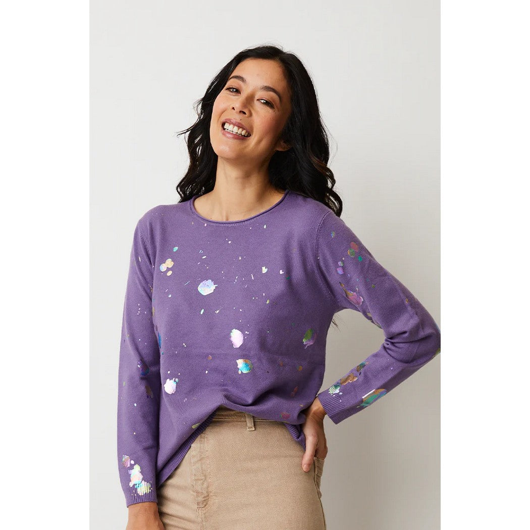 Paint Splatter Sweater 15654