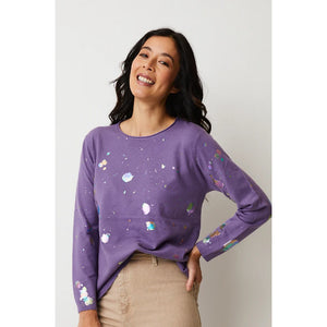 Paint Splatter Sweater 15654