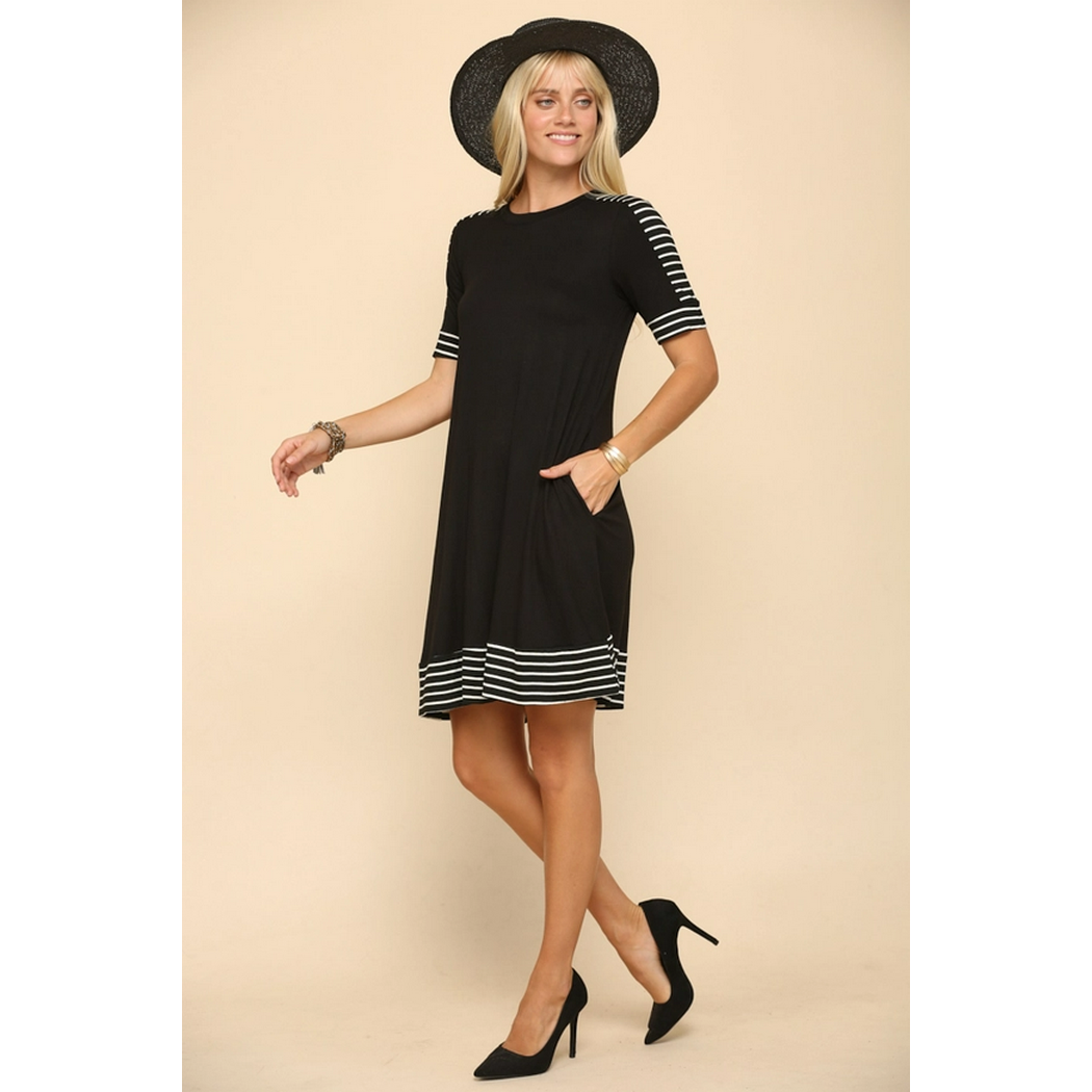 Stripe Accent Dress CD43567F