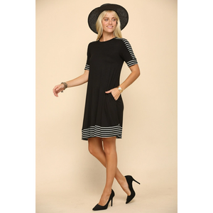 Stripe Accent Dress CD43567F