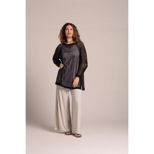 Honeycomb Raglan Pullover Top HON22376-3