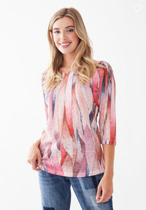 Smooth Printed Jersey Top 3306451