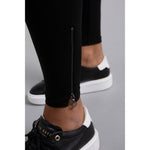 Load image into Gallery viewer, Jersey Fleece Back Zip Legging FB2702
