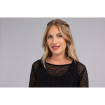 Load image into Gallery viewer, Lace Go To Cropped T, Long Sleeve Top 3246-3
