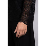 Load image into Gallery viewer, Lace Reversible Cinch Top, Long Sleeve Top 3241-3
