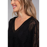 Load image into Gallery viewer, Lace Reversible Cinch Top, Long Sleeve Top 3241-3
