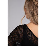 Load image into Gallery viewer, Lace Reversible Cinch Top, Long Sleeve Top 3241-3
