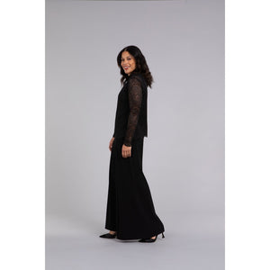 Lace Turtle Neck Barely T, Long Sleeve Top 3244-3