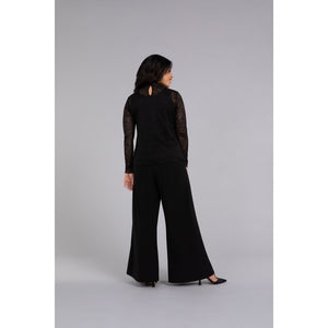 Lace Turtle Neck Barely T, Long Sleeve Top 3244-3
