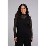 Load image into Gallery viewer, Lace Turtle Neck Barely T, Long Sleeve Top 3244-3
