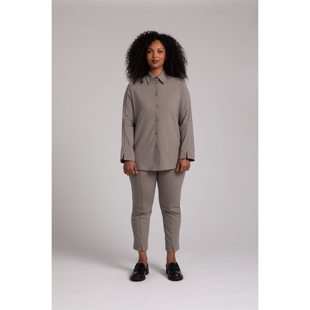 Hepburn Shacket, Lt Wt Ponte Jacket S25170-3