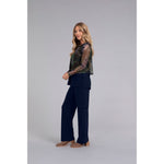Load image into Gallery viewer, Mesh Go To Cropped T, Long Sleeve, Print Top 3238P-3
