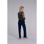 Load image into Gallery viewer, Mesh Go To Cropped T, Long Sleeve, Print Top 3238P-3

