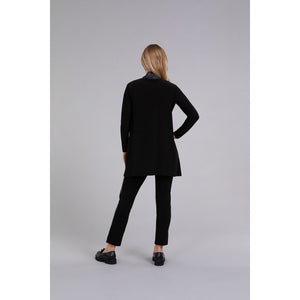 Mix Essential With Faux Leather Cardi 25151V