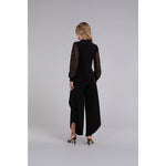 Load image into Gallery viewer, Mix Lace Twist Neck Top, Long Sleeve Top 3245-3
