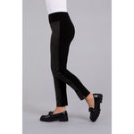Load image into Gallery viewer, Mix Narrow Midi With Faux Suede Pant 27271
