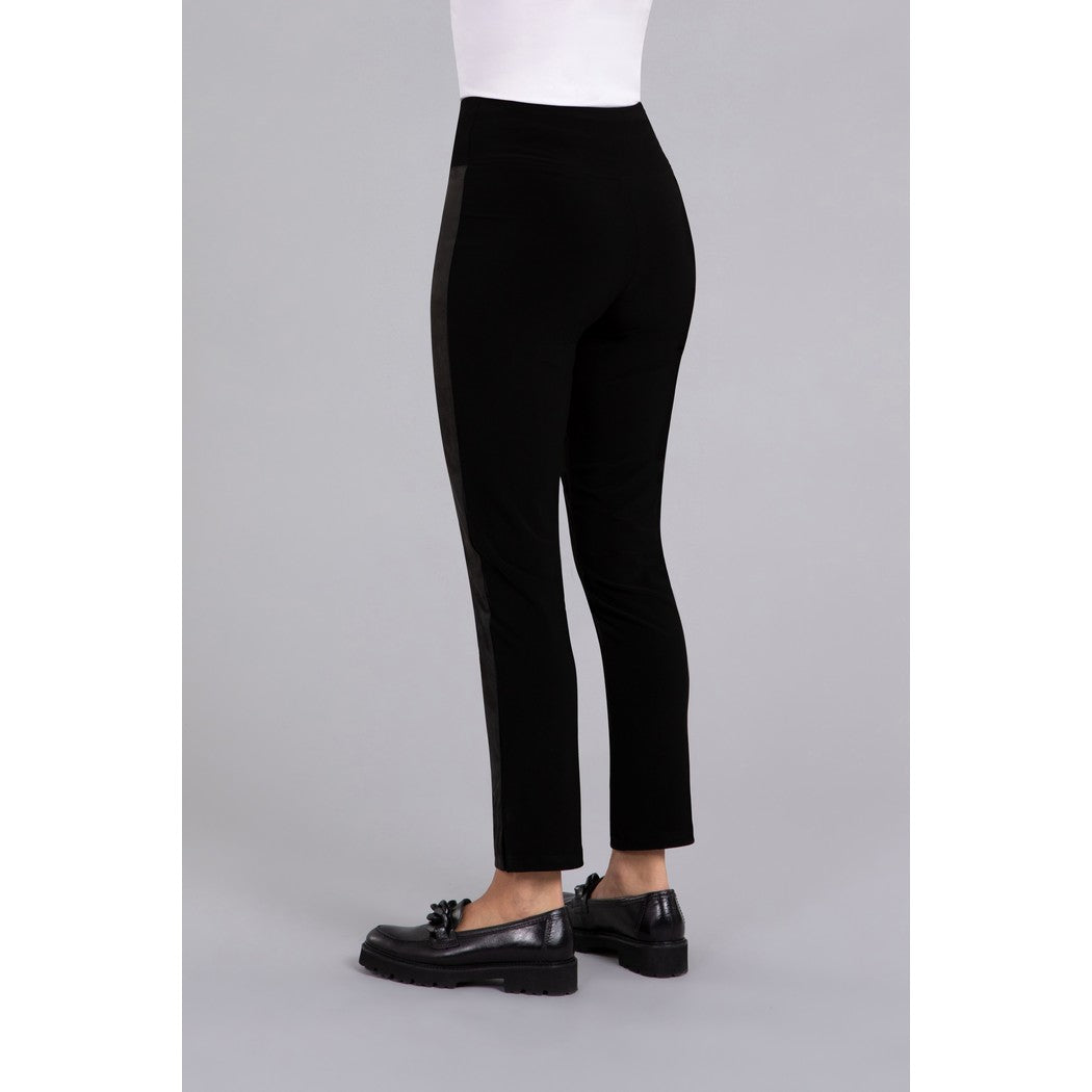 Mix Narrow Midi With Faux Suede Pant 27271