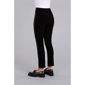 Mix Narrow Midi With Faux Suede Pant 27271