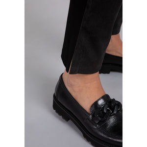 Mix Narrow Midi With Faux Suede Pant 27271