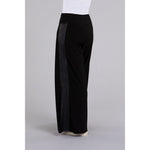 Load image into Gallery viewer, Mix Wide Leg Trouser With Faux Leather 27263V
