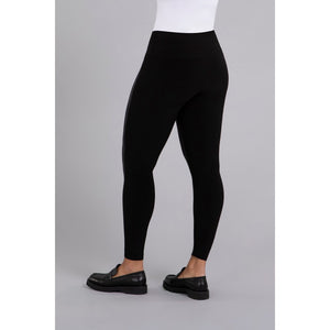 Mix Yoke Legging With Faux Leather 27268V