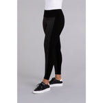 Load image into Gallery viewer, Mix Yoke Legging With Faux Suede 27270
