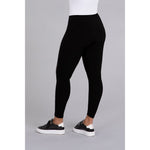 Load image into Gallery viewer, Mix Yoke Legging With Faux Suede 27270

