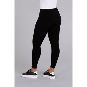 Mix Yoke Legging With Faux Suede 27270