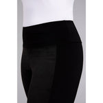 Load image into Gallery viewer, Mix Yoke Legging With Faux Suede 27270
