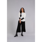 Load image into Gallery viewer, Nu Cinch With Faux Leather, Long Sleeve Top 22279V-3
