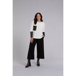 Load image into Gallery viewer, Nu Cinch With Faux Leather, Long Sleeve Top 22279V-3

