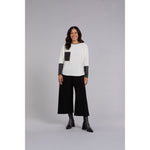 Load image into Gallery viewer, Nu Cinch With Faux Leather, Long Sleeve Top 22279V-3
