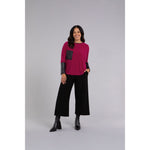 Load image into Gallery viewer, Nu Cinch With Faux Leather, Long Sleeve Top 22279V-3
