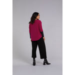 Load image into Gallery viewer, Nu Cinch With Faux Leather, Long Sleeve Top 22279V-3

