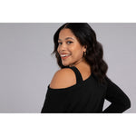 Load image into Gallery viewer, One Shoulder Top, Long Sleeve Top 22294-3
