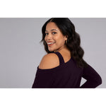 Load image into Gallery viewer, One Shoulder Top, Long Sleeve Top 22294-3
