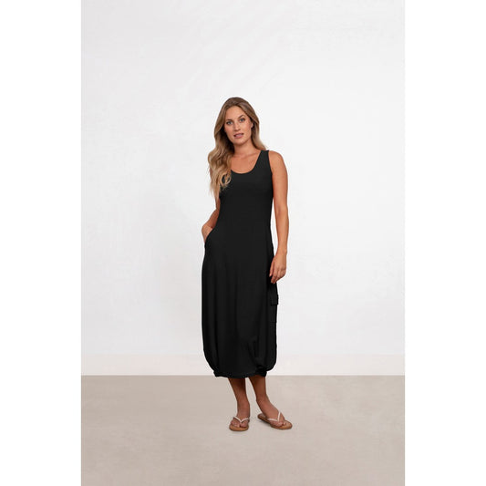Pleat Hem Tank Dress 28131