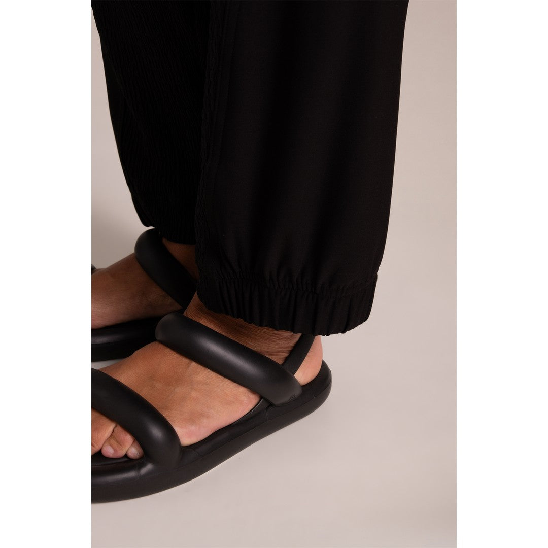 Half Cuff Jogger Pant, Popcorn Waffle Pant PW27291