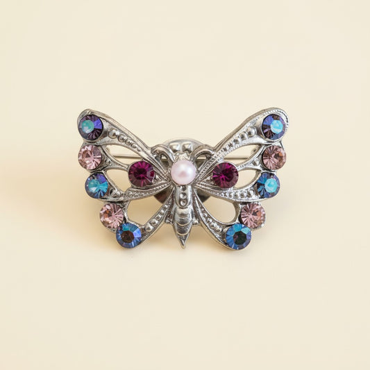 Crystal Butterfly Brooch MBB