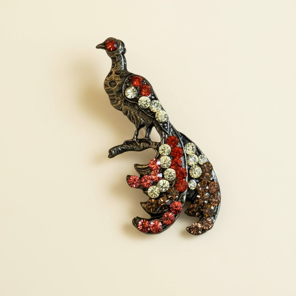 Peacock Brooch PEA