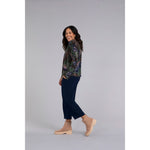 Load image into Gallery viewer, Reversible Cinch Top, Long Sleeve, Print Top 22268P-3
