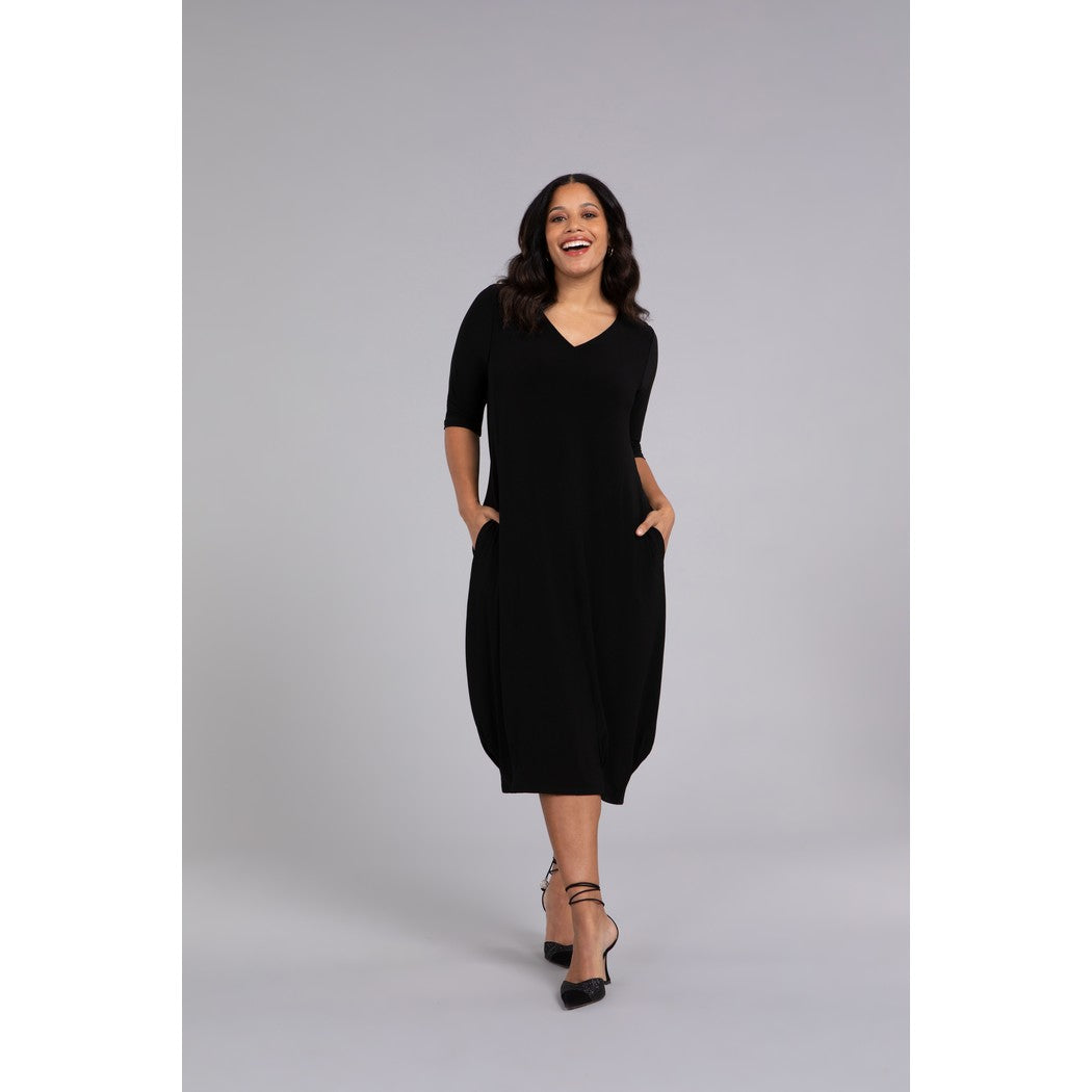 Reversible Narrow Lantern Dress, 3/4 Sleeve 28124-2