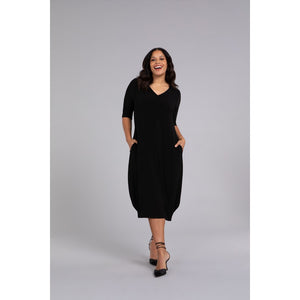 Reversible Narrow Lantern Dress, 3/4 Sleeve 28124-2