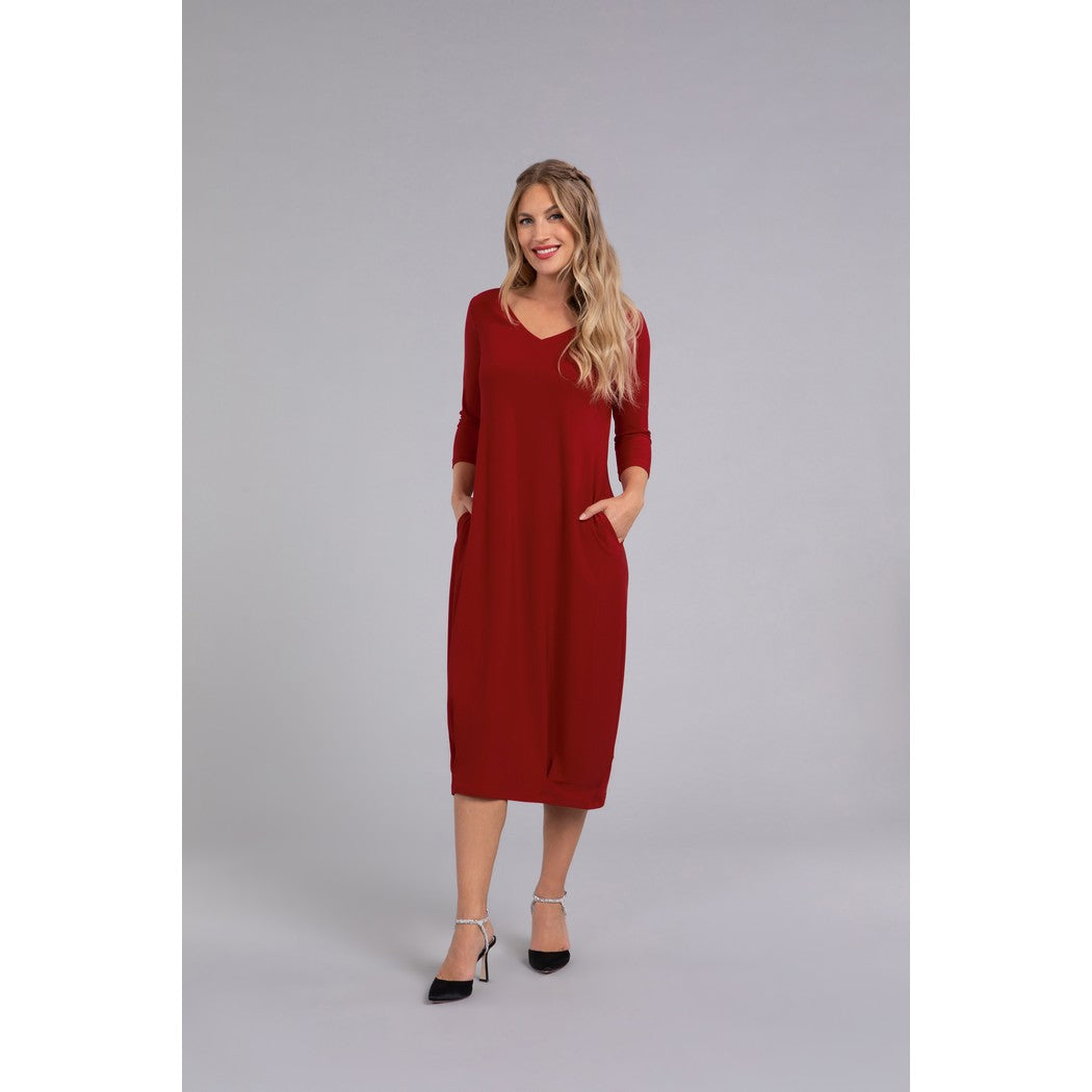 Reversible Narrow Lantern Dress, 3/4 Sleeve 28124-2
