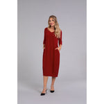 Load image into Gallery viewer, Reversible Narrow Lantern Dress, 3/4 Sleeve 28124-2
