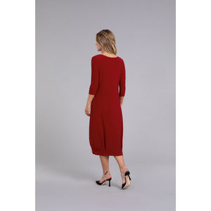 Reversible Narrow Lantern Dress, 3/4 Sleeve 28124-2