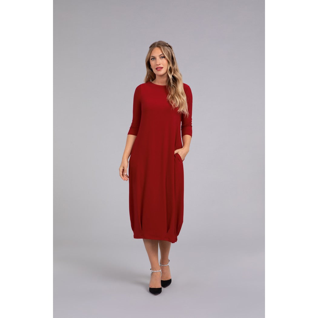 Reversible Narrow Lantern Dress, 3/4 Sleeve 28124-2