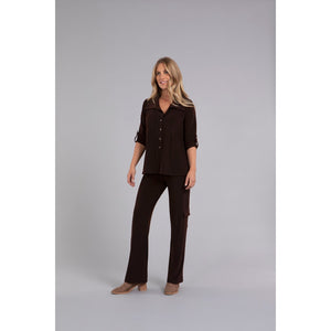 Safari Pocket Henley, 3/4 Sleeve Top 22287-2