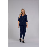 Load image into Gallery viewer, Safari Pocket Henley, 3/4 Sleeve Top 22287-2
